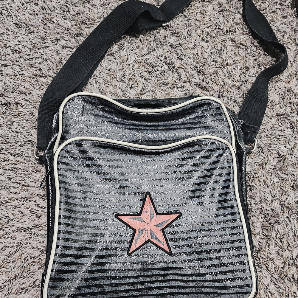 Black and Silver Star Shoulder Bag